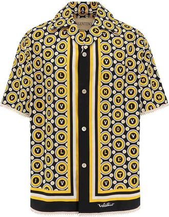 Valentino Bulles royales cotton popeline shirt