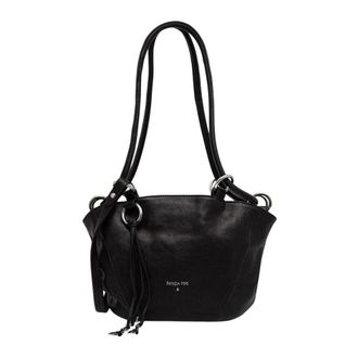 Patrizia Pepe Tassen, Dames, Zwart, ONE Size, Su&egrave;de, Kleine Su&egrave;de Tas