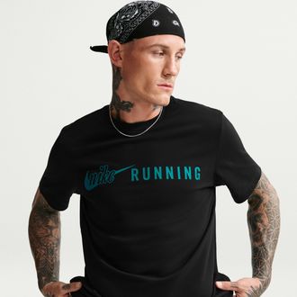 Nike Mens Dri-FIT Running T-Shirt in Black | IV4688-011