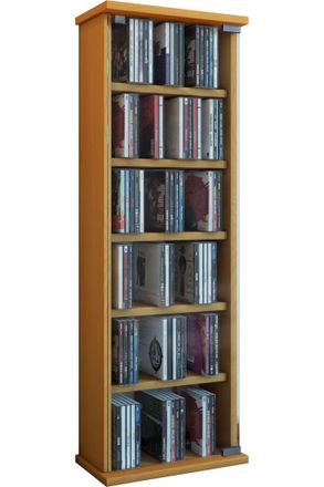 ebuy24 Madera Cd Dvd Soporte Estante Vetro Puerta De Vidrio 92x31x18 - Vcm