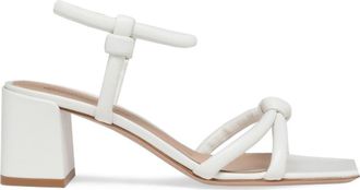 Gianvito Rossi Juno 55 Sandals in White Nappa at Nordstrom, Size 35