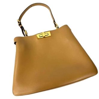 Fendi Pre-owned Vintage Handbag - Dames - Pre-owned - Beige - Maat: ONE Size Leer