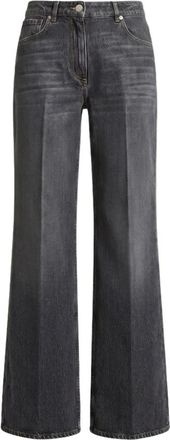 PESERICO Wide Jeans - Dames - Loose Fit Jeans - Grijs - S - Jeans