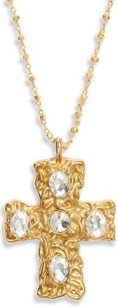 Vidakush Primary Belvedere Necklace in Gold/Clear at Nordstrom, Size 14