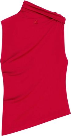 Courrèges Top asimmetrico - Rosso