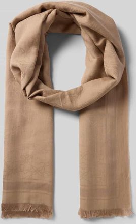 HUGO BOSS Schal aus Modal-Baumwoll-Mix Modell Anyta in Hellbraun, Gr&ouml;&szlig;e 1