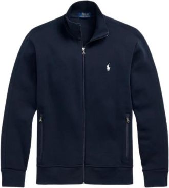 Polo Ralph Lauren Gilet met rits in Piqu&eacute; Gebreid - Heren - Vesten met rits - Blauw - XS - Katoen - Hoodies & sweatvesten
