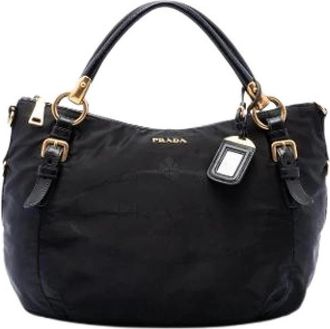Prada Pre-owned Satchel - Dames - Vintage Handtas - Zwart - ONE Size - Leer - Vintage