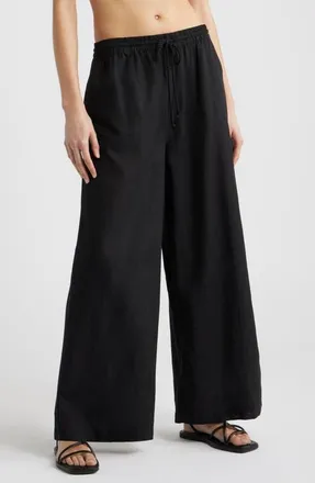 Nordstrom Flowy Cover-Up Pants in Black at Nordstrom, Size X-Small