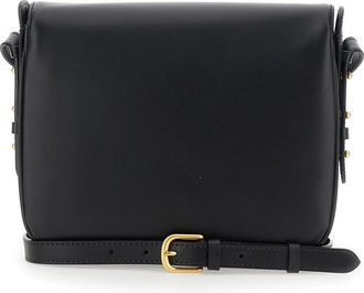 SOEUR Womens Crossbody Bag Bellissima Maxi Black Leather Shoulder