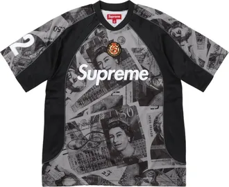 SUPREME FW25 Pounds Soccer Jersey Black FW25KN83-BLACK