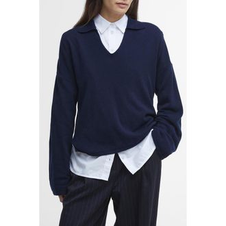 Barbour Fearne Sweater in Navy at Nordstrom Rack, Size 8 Us / 12 Uk