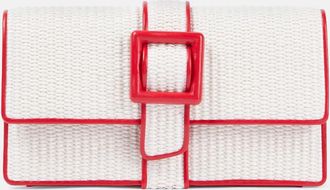 Manolo Blahnik Clutch Maycap con pelle