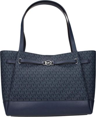 Michael Kors Fabric Schoudertas - Dames - Shoppers - Blauw - ONE Size - Tassen