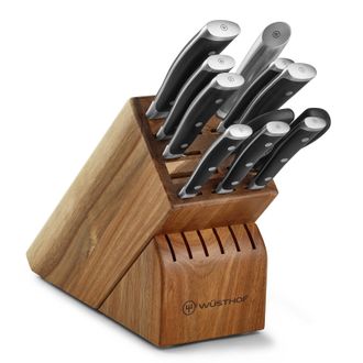 W&uuml;sthof Classic Ikon Classic Ikon 11 Piece Block Set, Acacia