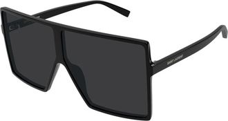 Saint Laurent SL 909 Betty S Zonnebrillen - unisex - Zonnebrillen - Zwart - 68 MM - Accessoires