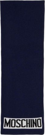 Moschino Heren, Accessoires, Blauw, Maat: ONE Size Wol