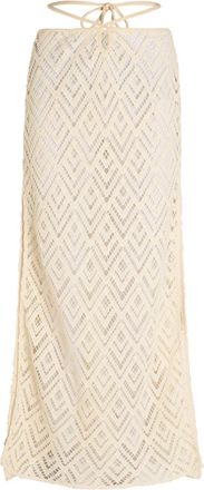 Johanna Ortiz Soul Open-knit Cotton Maxi Skirt - Ecru - 4 (UK8 / S)