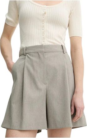 By Malene Birger Dames, Korte broeken, Beige, Maat: XL Leer