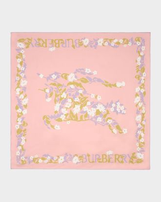 Burberry Floral EKD Silk Scarf
