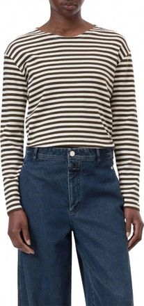 Closed Basic Long Sleeve Tee In Marshgreen