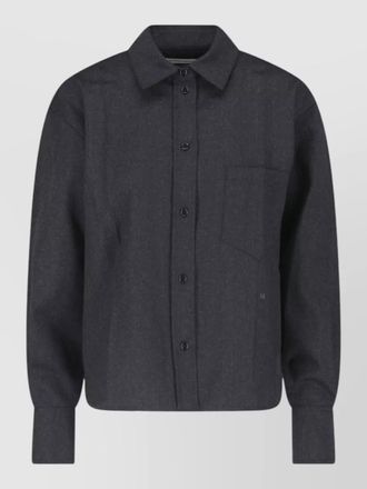 Victoria Beckham collared neck jacket chest pocket long sleeves