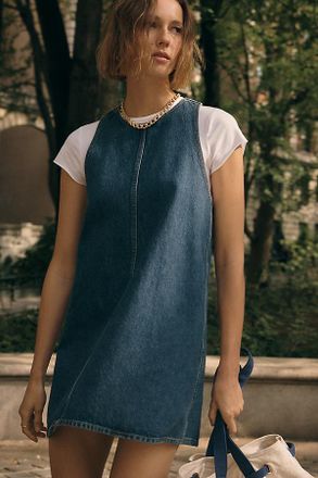 A Gold E Harriet Cotton Denim Mini Dress