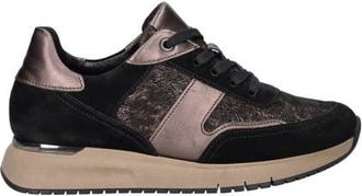 Gabor Comfort Optifit suède sneakers zwart/brons