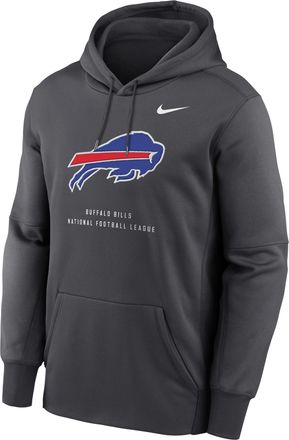 Nike Mens Buffalo Bills Nike Therma NFL Pullover Hoodie in Grey | NKAQ06F81-R7Q