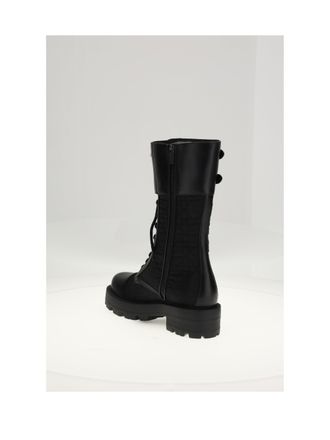 Dior Lace-Up Calf Leather Boot - Black