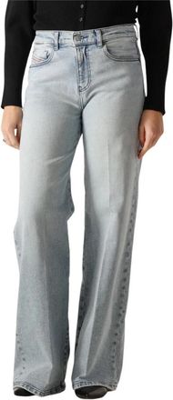 Diesel 1978 D-Akemi Wide Jeans - Dames - Loose Fit Jeans - Blauw - W28 L32 - Katoen - Jeans