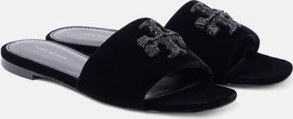 Tory Burch Eleanor velvet slides