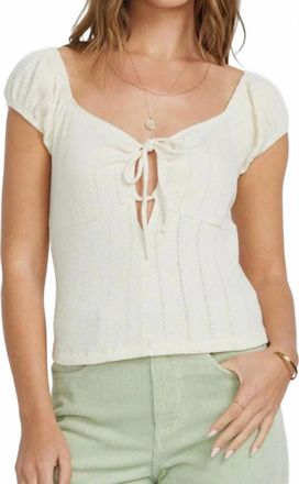 Billabong Everythings Rosy Top In Whitecap
