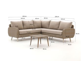 Intenso Furniture Intenso Suzzara/Rough-K lounge hoek loungeset 4-delig