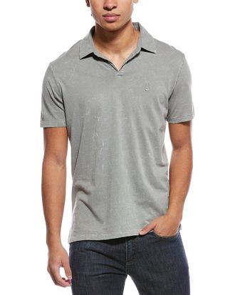 John Varvatos Bodhi Marble Wash Polo Short