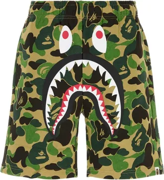 A Bathing Ape A Bathing Ape, Korte Broeken, Heren, Veelkleurig, S, Katoen, ABC Camo Shark Bermuda Shorts
