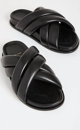 Anine Bing Womens Lizzie Slides In Black