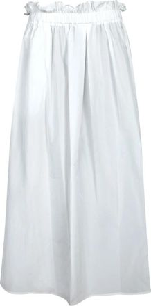 Herno Wijdvallende technische midi-rok - Dames - Midirokken - Wit - L - Rokken
