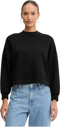 A|X Armani Exchange Crew Neck Sweatshirt - Dames - Sweatshirts & Hoodies - Zwart - Maat: L Katoen