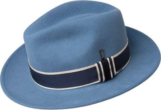 Bailey Rawn Packable Felted Wool Fedora in Elemental Blue at Nordstrom Rack, Size X-Large