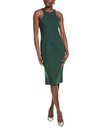 Michael Kors Racerback Wool-Blend Sheath Dress