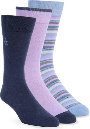 Original Penguin Wrigley Pack of 3 Assorted Crew Socks in Light Blue at Nordstrom Rack
