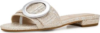 Pelle Moda Bianka Womens Sandals Silver : 6.5 M, Synthetic