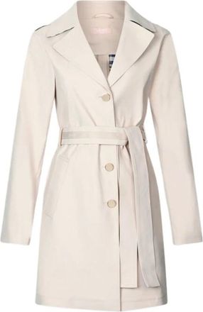 Liu Jo Licht Beige Trenchcoat - Dames - Jas met riem - Beige - XL - Polyester - Jassen