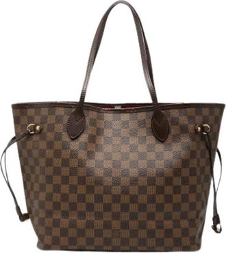 Louis Vuitton Pre-owned Tote Bags, female, Brown, Size: ONE SIZE Pre-owned Neverfull MM