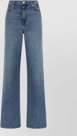 7 For All Mankind high rise wide leg denim trousers