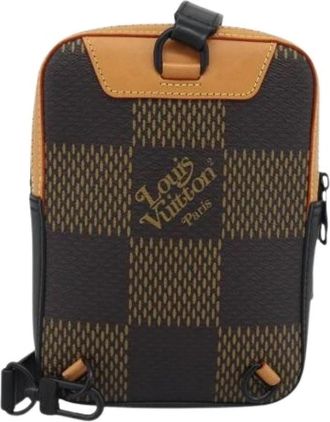 Louis Vuitton Pre-owned Vintage Cross Body Bag - Dames - Vintage Schoudertas - Bruin - ONE Size - Leer - Vintage