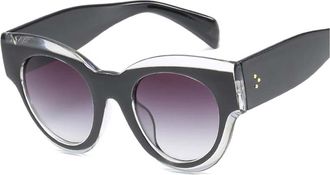 Generic Cat Eye Retro Large Frame For Womens Sunglasses, Outdoor Holiday Sunshade Decorative Glasses (Color : G, Size : Medium)