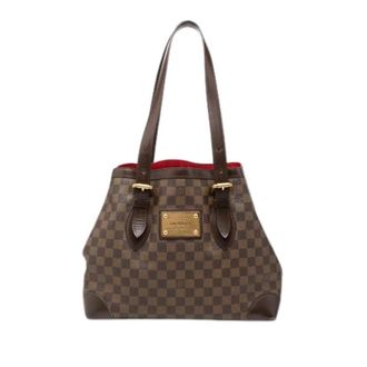 Louis Vuitton Pre-owned Hampstead MM - Dames - Vintage Handtas - Bruin - ONE Size - Leer - Vintage