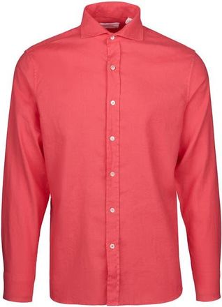 Swims Santorini Stretch Linen & Cotton Button-Up Shirt in Calypso at Nordstrom, Size Xx-Large